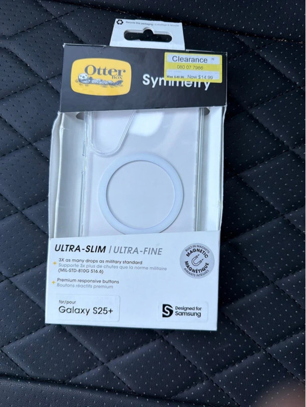 OtterBox Symmetry Galaxy S25 Plus Clear Magnetic Case MagSafe Compatible New